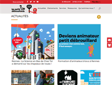 Tablet Screenshot of lespetitsdebrouillards-paysdelaloire.org